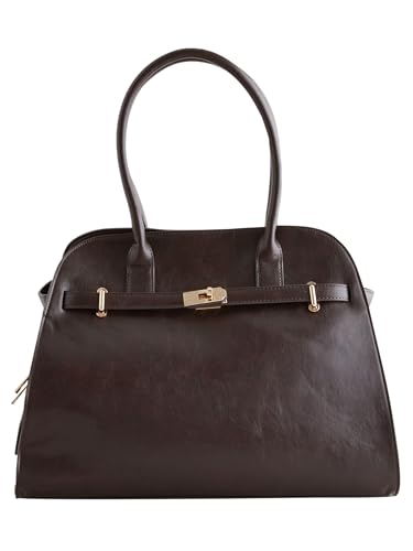 NEXT Strukturierte Umhängetasche Schokoladenbraun one size von NEXT