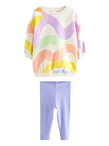 NEXT Sweatshirt und Leggings im Set Rainbow 5-6 Jahre NEXT Sweatshirt und Leggings im Set Rainbow 5-6 Jahre von NEXT