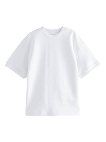 NEXT T-Shirt aus schwerem Material in Relaxed Fit Weiß 6 Jahre von NEXT