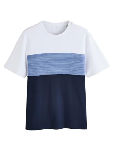 NEXT T-Shirt in Blockfarben Blau XL von NEXT