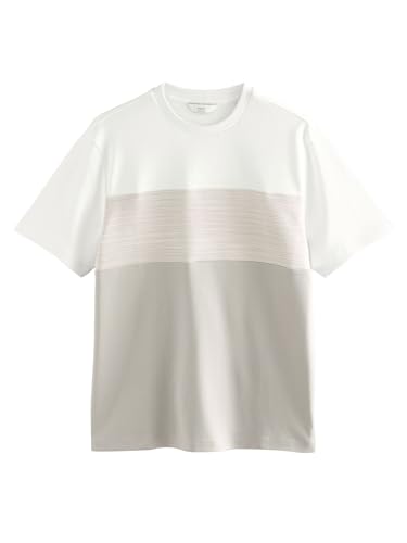 NEXT T-Shirt in Blockfarben Grau L von NEXT