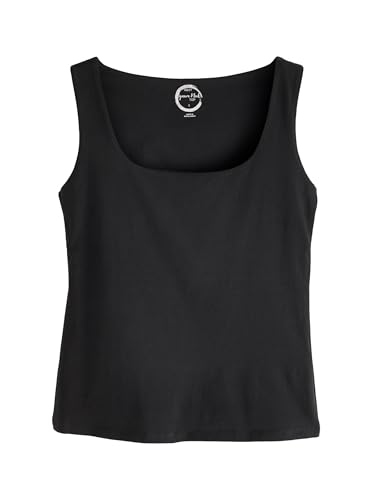 NEXT Top mit eckigem Ausschnitt Schwarz M von NEXT