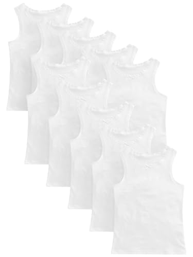NEXT Trägertops mit Spitzenbesatz, 10er-Pack Weiß 3 Jahre von NEXT