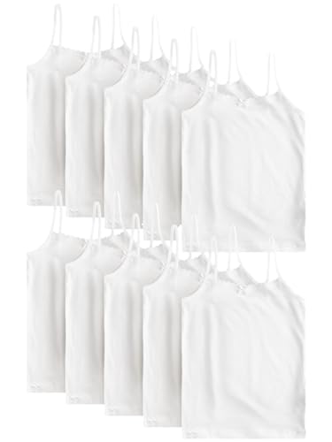 NEXT Trägertops mit elastischen Trägern, 10er-Pack Weiß 5-6 Jahre von NEXT
