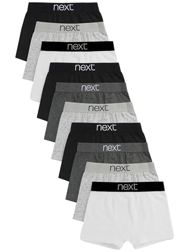 NEXT Unterhosen, 10er-Pack Grau/Schwarz/Weiß 7 Jahre von NEXT