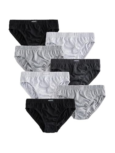 NEXT Unterhosen aus 100% Baumwolle, 7er-Pack Monochrom 9 Jahre von NEXT