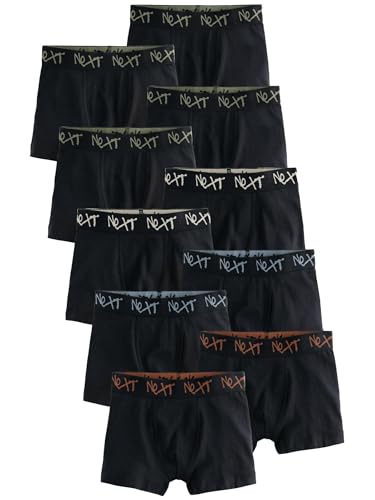 NEXT Unterhosen im 10er-Pack Black with Grafitti NEXT Waistband 15 Jahre von NEXT