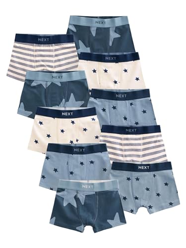 NEXT Unterhosen im 10er-Pack Blaue Sterne und Streifen 5 Jahre von NEXT