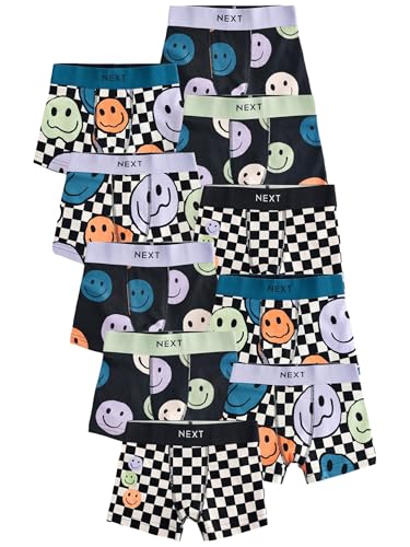 NEXT Unterhosen im 10er-Pack Happy Face Check 13 Jahre von NEXT