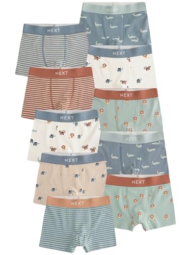 NEXT Unterhosen im 10er-Pack Mini Safari Print 9 Jahre von NEXT