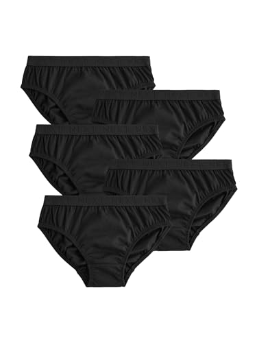 NEXT Unterhosen aus 100% Baumwolle, 5er-Pack Black Jacquard Waistband 11 Jahre von NEXT