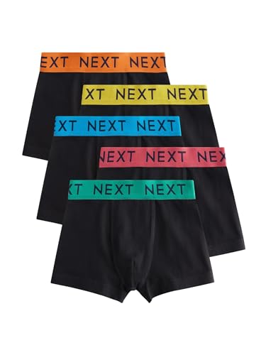 NEXT Unterhosen im 5er-Set Black with Varsity Waistband 7 Jahre von NEXT