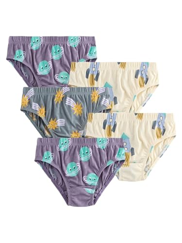 NEXT Unterhosen mit Print aus 100% Baumwolle, 5er-Pack Space Print 3 Jahre von NEXT