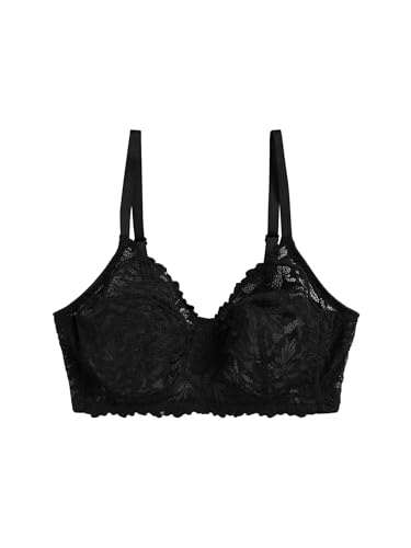 NEXT Unwattierter, bügelloser Vollschalen-Spitzen-BH mit Rundum-Stützeffekt, B-H Schwarz 75E NEXT Unwattierter, bügelloser Vollschalen-Spitzen-BH mit Rundum-Stützeffekt, B-H Schwarz 75E von NEXT