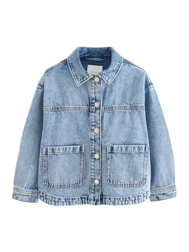 NEXT Verkürzte Hemdjacke Mittelblau 8 Jahre von NEXT