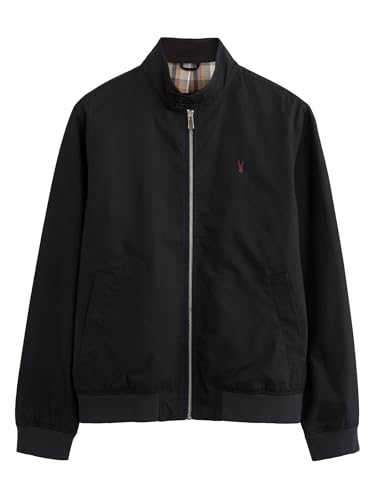 NEXT Wasserabweisende Harrington-Jacke mit Karofutter Schwarz 4XL von NEXT