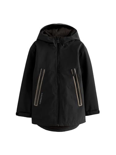 NEXT Wasserabweisender Mantel mit Fleecefutter Schwarz 10 Jahre von NEXT