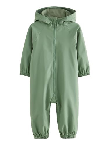 NEXT Wasserdichter Matschanzug mit Fleecefutter Khaki Grün 5-6 Jahre von NEXT
