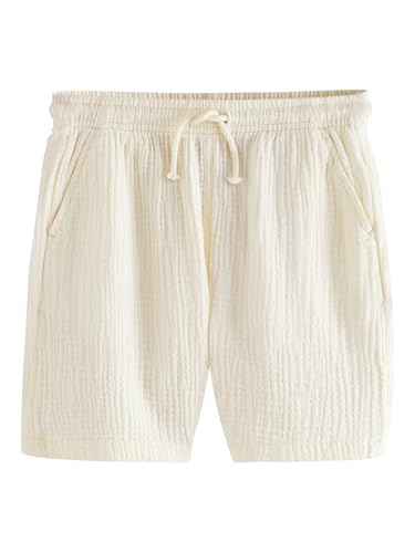 NEXT Weiche, strukturierte Shorts aus 100% Baumwolle Buttermilk Yellow 13 Jahre von NEXT