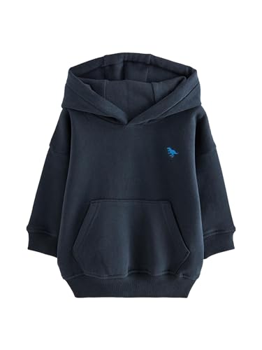 NEXT Weiches langärmliges Kapuzensweatshirt Marineblau 12 Monate von NEXT