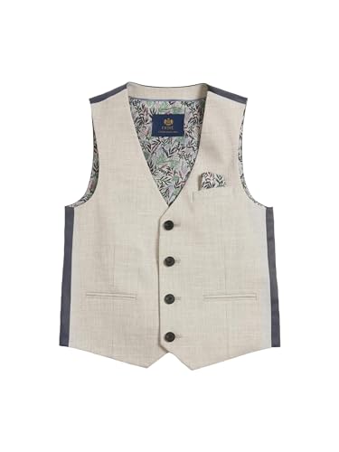 NEXT Weste, Hemd und Krawatte im Set Grey Stand Alone 7 Jahre von NEXT