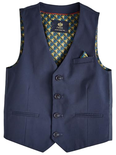 NEXT Weste, Hemd und Krawatte im Set Navy Blue Stand Alone 5 Jahre von NEXT