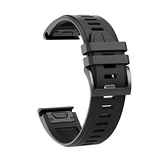 NEYENS 26 22 mm Silikon-Schnellverschluss-Uhrenarmband für Garmin Fenix 7X 7 6 6X Pro 5 5X Plus 3 HR Mk1 Easyfit Armband, Fenix 6X 6X Pro Mk1, Achat von NEYENS