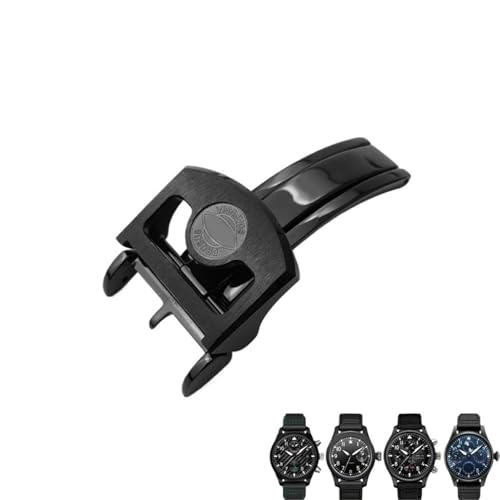 NEYENS Faltschließe aus 316L-Edelstahl, 18 mm, für IWC Spitfire Lederarmband, 18 mm, Achat von NEYENS