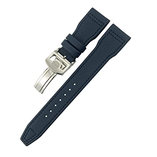 NEYENS Uhrenarmband für IWC Le Petit Prince Big Pilot Top Gun IW3777, schwarzes Sportfaser-Leinenarmband, 20 mm, 21 mm, 22 mm, Nylon-Lederarmband, 22 mm, Achat von NEYENS