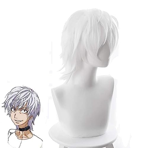 NEZIH Anime Coser Perücke Anime Cosplay Perücken, Accelerator Cosplay Perücken Mit Kostenloser Perückenkappe, Geeignet Für Halloween-Party, Nachtleben, Karneval, Dekorationsgeschenk von NEZIH