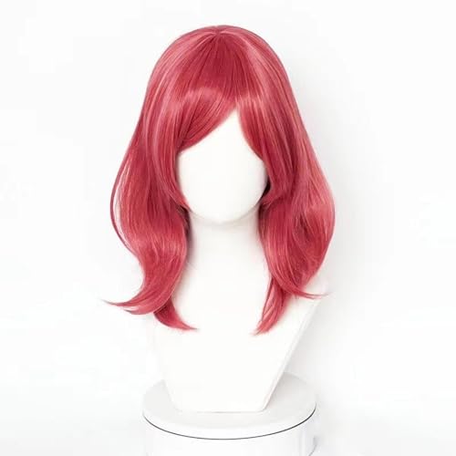 NEZIH Anime Coser Wig Lovelive! Maki Nishikino Cosplay-Perücken Für Cosplay, Kurze Rote Damenhaare, Geeignet Für Halloween-Partys, Anime-Karneval, Anime-Geschenk von NEZIH