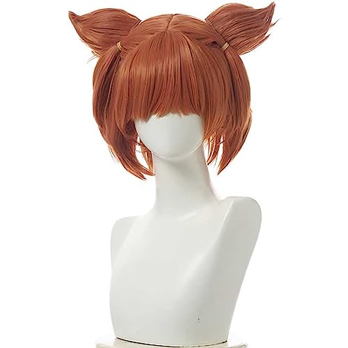 NEZIH Anime Cosplay Perücke, Pennywise Perücke, Brown Short Perücke, Mit Kostenloser Perückenkappe, Für Party Alltag Halloween Perücke Cosplay, Dekorative Accessoires, Anime-Fan-Geschenkv,C von NEZIH