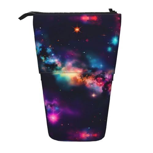 NEZIH Bunte Galaxie Teleskophalter Pop Up Schreibwaren Fall, ideal für Weihnachten Urlaub Neujahr Geschenk Büro Tasche von NEZIH