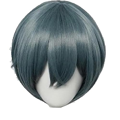 NEZIH CIEL Phantomhive Cosplay Black Butler Cosplay CIE Kurz Perücke Cosplay Anime Cosplay Hitzebeständige Synthetische Perücken, Mit Perückenkappe, Geeignet Für Halloween von NEZIH