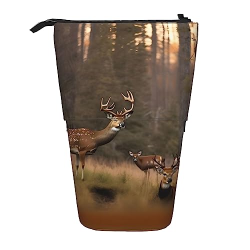 NEZIH Deer Jagd Teleskop Halter Pop Up Schreibwaren Fall Großartig Für Weihnachten Urlaub Neujahr Geschenk Büro Tasche von NEZIH