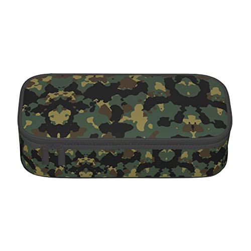 NEZIH Federmäppchen mit Reißverschluss, großes Fassungsvermögen, buntes Muster, für Schule und Büro, 21,1 x 9,4 x 5,1 cm, Camouflage-Muster, Einheitsgröße, Taschen-Organizer von NEZIH