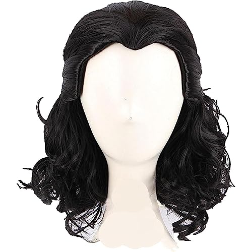 NEZIH Loki Cosplay Perücke Loki Black Courly Hitzebeständige Synthetische Haare Comic Loptr Rollenspielperücken + Perücke Kappe, Geeignet Für Halloween-Party, Nachtleben, Anime-Geschenk von NEZIH