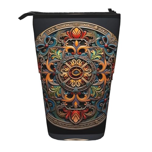 NEZIH Medallion Multi Print Federmäppchen Multifunktional Teleskop Schreibwaren Aufbewahrungstasche Büro Essentials von NEZIH