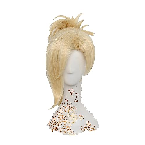 NEZIH OW Mercy Wig for Women 35Cm/13.78In Blonde Heat Resistant Hair Game OW Angela Ziegler Mercy Cosplay Wig Synthetic Hair, Geeignet Für Halloween-Party, Dekorative Accessoires von NEZIH