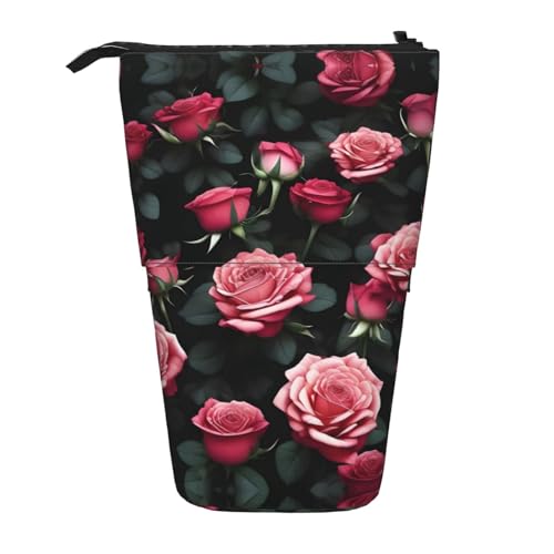 NEZIH Rose Flower Of Many Standing Pencil Case, Stationery Pen Case, Teleskop Pencil Case, Pop Up Pencil Pouch von NEZIH