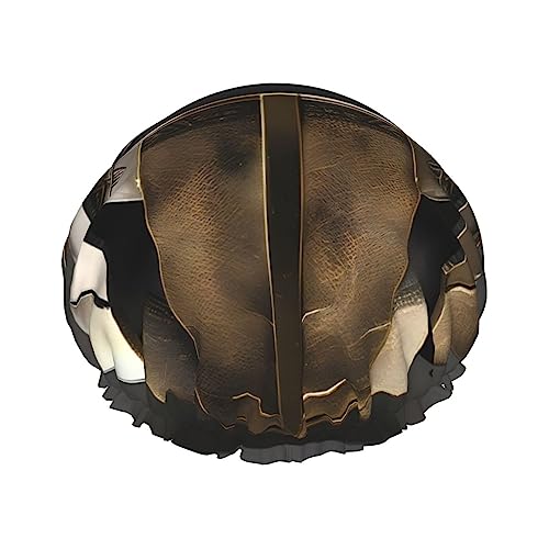 NEZIH Spartan Warrior Helm Print Leichte Weiche Duschhaube Umweltfreundliche Haar Badehaube für Frauen von NEZIH