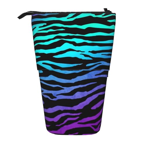 NEZIH Teleskop-Halter für Schreibwaren, Camouflage, Zebrastreifen, ideal für Weihnachten, Urlaub, Neujahr, Geschenk, Bürotasche, Violett / Blau / Grün von NEZIH