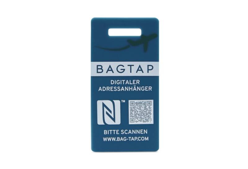 NFC21 Gepäckanhänger BAGTAP Digitaler Adressanhänger, mit NFC und QR-Code, wasserfest, 30 x 60 mm von NFC21