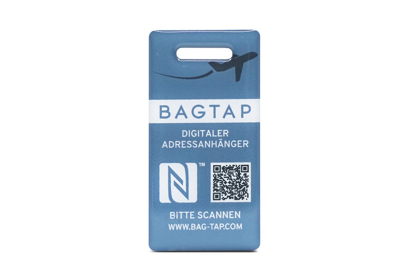 NFC21 Gepäckanhänger BAGTAP Digitaler Adressanhänger, mit NFC und QR-Code, wasserfest, 30 x 60 mm NFC21 Gepäckanhänger BAGTAP Digitaler Adressanhänger, mit NFC und QR-Code, wasserfest, 30 x 60 mm von NFC21