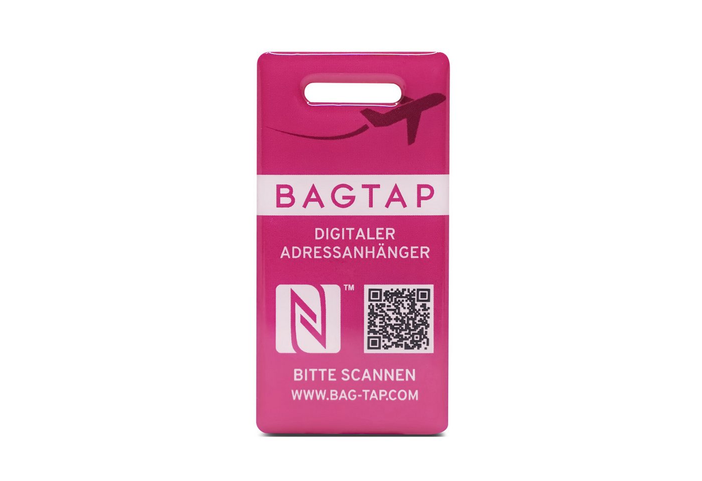 NFC21 Gepäckanhänger BAGTAP Digitaler Adressanhänger, mit NFC und QR-Code, wasserfest, 30 x 60 mm NFC21 Gepäckanhänger BAGTAP Digitaler Adressanhänger, mit NFC und QR-Code, wasserfest, 30 x 60 mm von NFC21