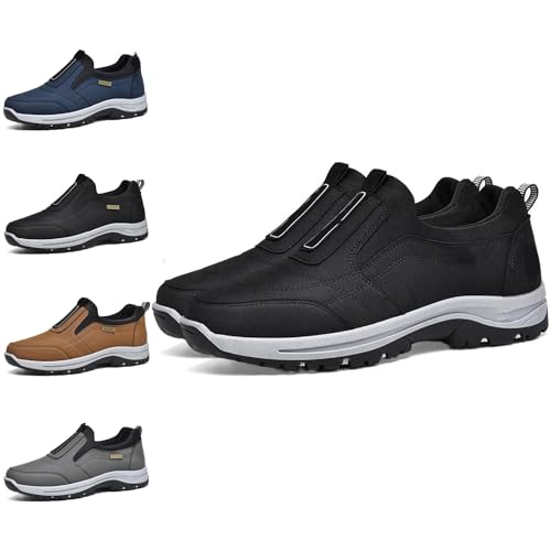 Daladder Walking Shoes, Daladder Orthopedic Walking Shoes, Men's Comfortable Waterproof Breathable Orthopedic Walking Shoes Hiking Shoes (Black,38) von NFGTJYUI