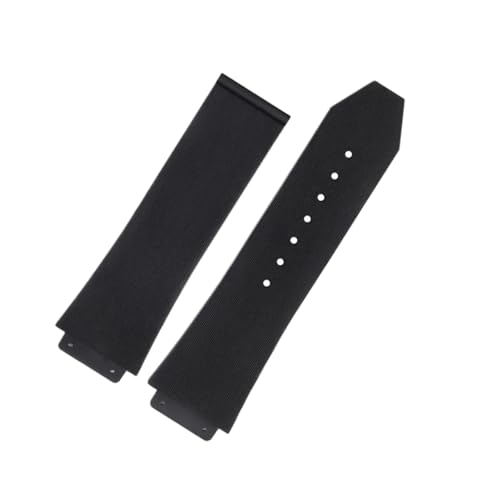 NFJNFCF Kompatibel mit dem Armband BIG BANG Authentic Watchband Black Silicone Men Rubber Watchband26*19 Two Style(A-Black no buckle) von NFJNFCF