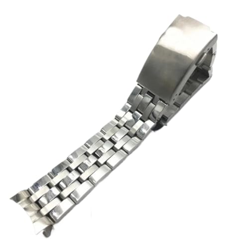 NFJNFCF Uhrenarmband kompatibel mit TISSOT 1853 PRC200 T17 T461 T055 T014 Herren-Faltschließe-Armband Uhrenzubehör Edelstahl-Uhrenarmbandkette(20mm) von NFJNFCF