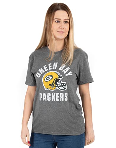 NFL Green Bay T-Shirt Womens Damen American Football Holzkohle Top von NFL