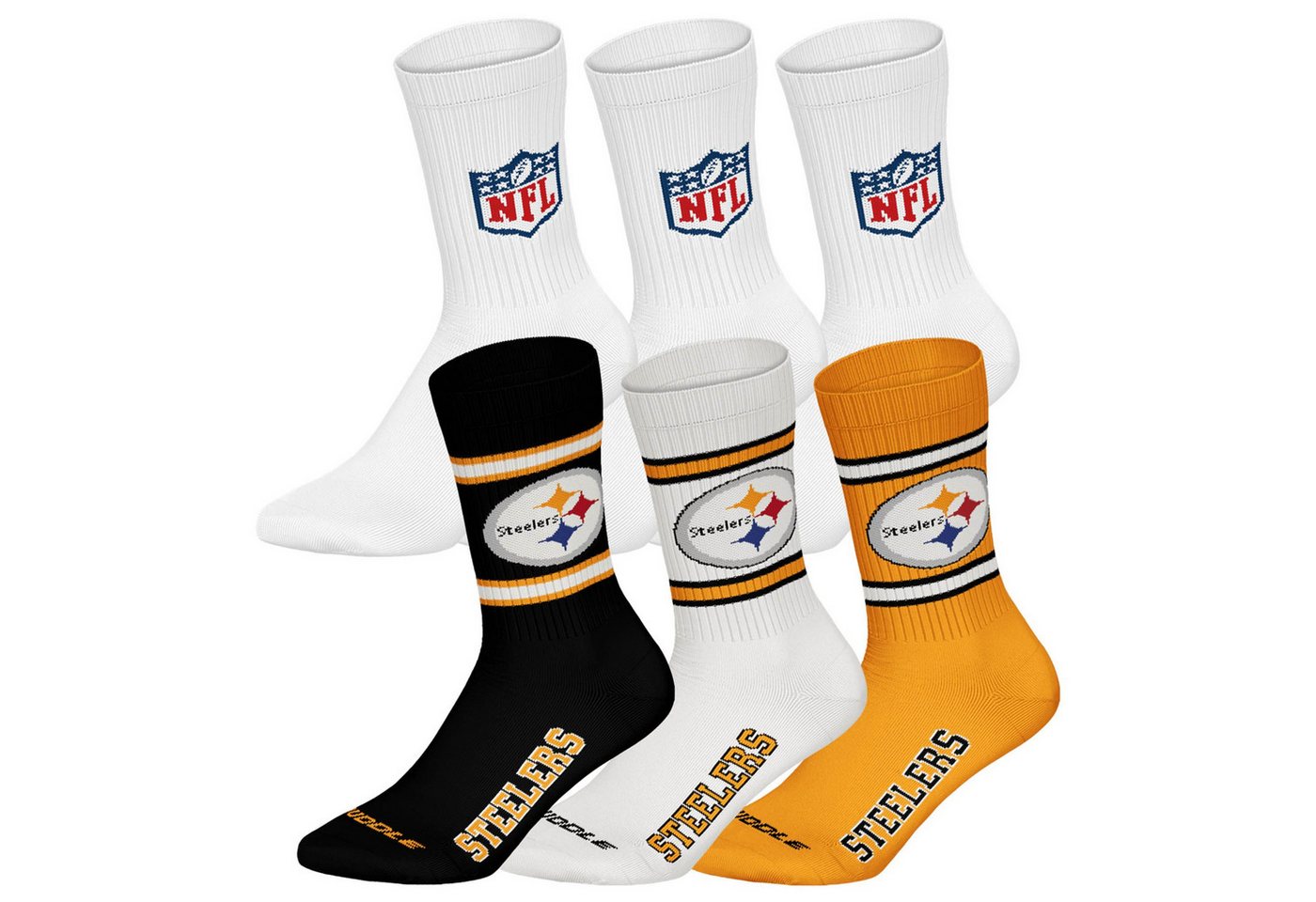 NFL Kurzsocken Unisex Socken 6er Pack Baumwolle (Packung, 6er Pack) von NFL